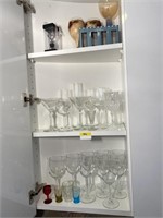 VARIOUS GLASSES AND SHOT GLASSES