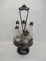 Cruet Set with Rotating Stand