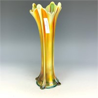 Northwood Aqua Opal Four Pillars Vase