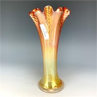 Northwood Marigold Feathers Vase