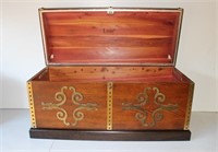 vintage Lane treasure chest hope chest mid century