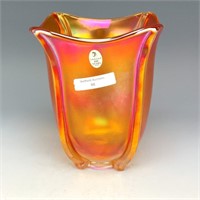 Fenton Marigold Square Deco Vase