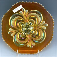 Imperial Marigold Scroll Embossed Plate