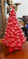 19" Ceramic Lighted Christmas Tree