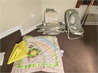 GRACO BABY ITEMS INCLUDING PLAYPEN, CHAAIR AND