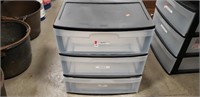 Plastic 3 Drawer Storage Container