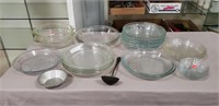 23 Assorted Sized Glass Pie Pans