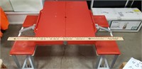 Portable Picnic Table With 4 Seats
