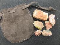 Rough/Natural TeePee Canyon Agates w/ Gift Pouch