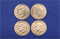 (4) 1971-D Eisenhower  Dollars