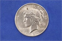 1924-P Peace Dollar, 90% Silver