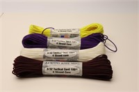 3/32 Tactical Cord (4) 100 Foot Ropes