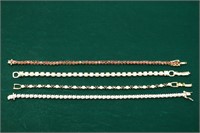 (4) Gemstone Bracelets