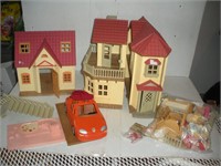 Plastic Doll House and accessories
