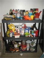 Plastic Shelves with Contents