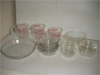 Pyrex Bowls and Pyrex Measuring Cups