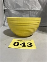 Signed McCoy 8” yellow Glaze Bowl