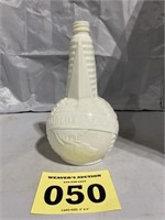 1939 Worlds Fair White Glass Bottle