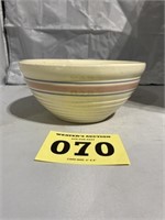 8 1/2” Pink and Blue Banded Mixing Bowl