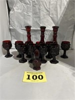 14pc Avon Cap Cod Cup and Candle Stick set