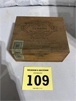 Brooks and CO”s Tebson Corona Cigar Box