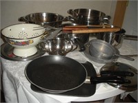 Strainers, Pots and Pans