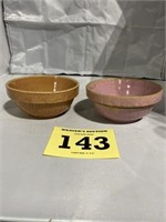 Set of 2 Stacking 5 1/2” stoneware bowls