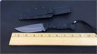 8 1/2 inch Schrade hunting knife with belt case