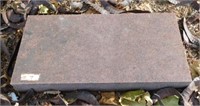Granite headstone: 24"W x 12"D x 4"H