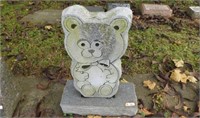 Granite Baby Bear headstone on base: