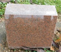 Small Granite headstone: 14"W x 10"D x 12"H