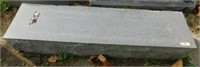 Granite headstone base w/ chips: 46"W x 12"D x 9"H
