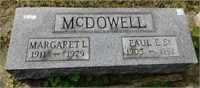 Engraved granite headstone: 36.5"W x 12.5"D x 9"H