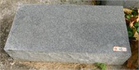 Granite headstone base: 24"W x 12"D x 6"H