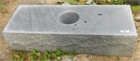Granite headstone & base w/ insert: