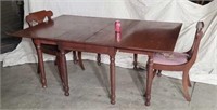 Willett cherry drop leaf dinning table with 2