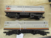 2 ea. O-Scale Lionel Sante Fe B- Unit Dummies