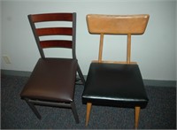 2 chairs: 1-fold up chair