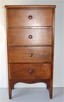 vintage rustic 4 drawer country side chest
