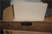 box of new manilla file folders