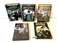 5 HARRY POTTER DVD'S-SEE NOTE