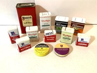 12 ASSORTED SPICE TINS AND MORE