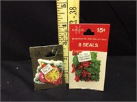 2 pkg Vintage Norcross Christmas Seals