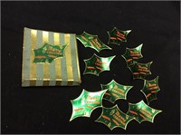Vintage Box KAYCREST Foil Christmas Stickers