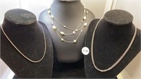3pc Chain Necklace lot