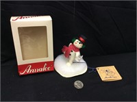 1983 Annalee Mobilitee Doll Ornament  SNOWMAN