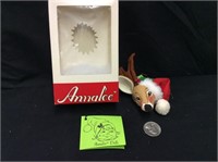 1983 Annalee Mobilitee Doll Ornament  REINDEER