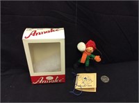 1983 Annalee Mobilitee Doll Ornament  SNOWBALL BOY
