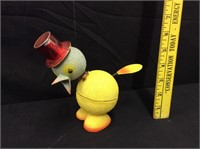 W Germany Easter Chick in Top Hat Candy Container