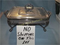 Vintage Ornate Silver Plate Buffet Server / Warmer